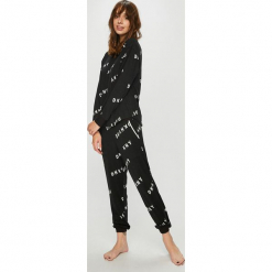 Dkny - Piżama. Szare piżamy damskie DKNY, z dzianiny. W wyprzedaży za 299.90 zł.