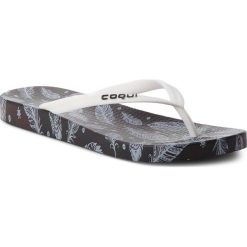 Japonki COQUI - Kaja 1327 Feather Black. Białe klapki damskie Coqui, z materiału. Za 49.99 zł.