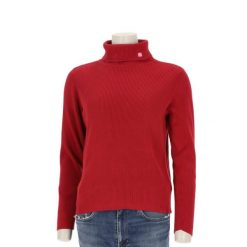 Second life - Lauren Ralph Lauren sweter damski - Jak nowy. Czerwone swetry damskie Ralph Lauren, l, bez wzorów, eleganckie, bez kołnierzyka, bez ramiączek, bez kaptura. Za 127.76 zł.