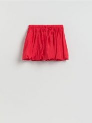 Spódnico-szorty z wiskozą - czerwony. Czerwone szorty damskie Reserved, l, bez wzorów, z tkaniny. Za 109.99 zł.