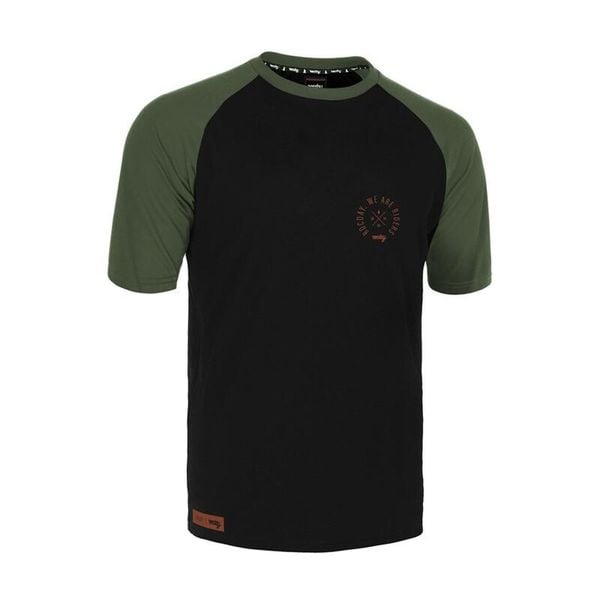 Koszulka rowerowa MTB męska Rocday Roost Sanitized® z krótkim rękawem. Czarne buty sportowe męskie ROCDAY, m, bez wzorów, bez kołnierzyka, bez ramiączek, rowerowe. Za 139.99 zł.