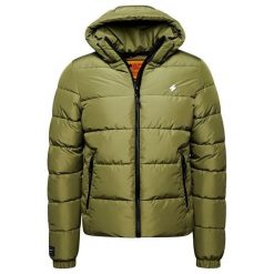 Kurtka z kapturem Superdry Sports. Zielone kurtki męskie Superdry., s, z aplikacjami, z materiału, klasyczne, z kapturem. Za 453.75 zł.