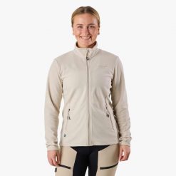 Bluza polarowa hiking damska Swedemount Lofoten Fleece wodoodporna. Brązowe bluzy damskie SWEDEMOUNT, na zimę, bez wzorów, z polaru, bez kaptura. W wyprzedaży za 185.00 zł.