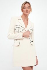 Sukienka garniturowa ELISABETTA FRANCHI. Sukienki damskie Elisabetta Franchi, bez wzorów, bez kołnierzyka, bez ramiączek. W wyprzedaży za 2,063.20 zł.