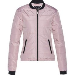 Kurtka bojówka pikowana bonprix matowy jasnoróżowy - dymny szary. Fioletowe kurtki damskie bonprix, w prążki. Za 149.99 zł.