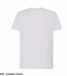 JHK - T-shirt męski z krótkim rękawem popielaty melanż XL. Szare t-shirty męskie JHK, m, bez wzorów, bez kołnierzyka. Za 14.16 zł.
