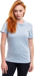 Adidas Koszulka damska adidas Essentials Slim 3-Stripes Tee jasnoniebieska IM2788 L. Niebieskie t-shirty damskie Adidas, l, bez wzorów, bez kołnierzyka. Za 106.91 zł.
