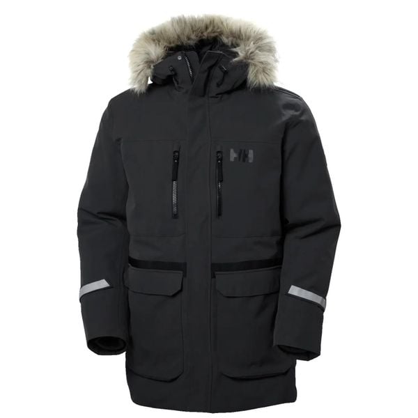 Parka Helly Hansen Varanger. Czarne parki męskie Helly Hansen, na zimę, m, bez wzorów, z futra, eleganckie, bez kaptura. Za 1,604.50 zł.