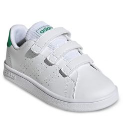 Sneakersy adidas. Białe półbuty dziewczęce Adidas, bez wzorów, bez zapięcia. Za 179.99 zł.