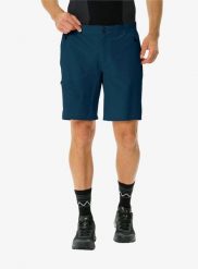 Spodenki turystyczne męskie Vaude Scopi LW Shorts II. Niebieskie szorty męskie Vaude, na lato, m, bez wzorów, z elastanu. Za 313.49 zł.