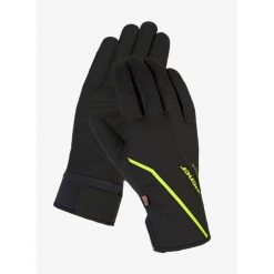 Rękawiczki softshell Ziener Ultimo PR. Czarne rękawiczki męskie Ziener, na zimę, bez wzorów, z softshellu, sportowe. Za 150.99 zł.