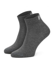 BOSS Skarpety długie 2P SH Logo CC 50502066 Szary. Szare skarpety damskie Boss, bez wzorów, z bawełny. Za 49.99 zł.