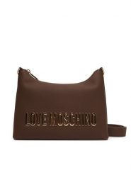 LOVE MOSCHINO Torebka JC4025PP1NKD0301 Brązowy. Brązowe torebki do ręki damskie Love Moschino, bez wzorów, ze skóry, bez dodatków. Za 659.99 zł.