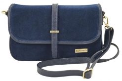 Zamszowa torebka damska Barberini's - Granatowa. Niebieskie torebki shopper damskie Barberinis, bez wzorów, ze skóry, biznesowe, małe, zamszowe, bez dodatków. Za 242.99 zł.