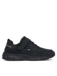 Tommy Hilfiger Sneakersy T3X9-35268-1961999 D Czarny. Czarne buty sportowe chłopięce Tommy Hilfiger, bez wzorów, ze skóry, bez zapięcia. Za 329.99 zł.