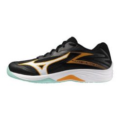 Buty halowe Mizuno Thunder Blade Z. Czarne buty sportowe męskie Mizuno, z materiału, bez zapięcia, do siatkówki. Za 315.95 zł.