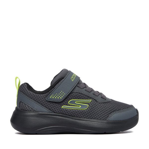 Sneakersy Skechers. Szare trampki i tenisówki chłopięce Skechers, bez wzorów, bez zapięcia. Za 159.99 zł.