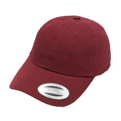 Niskoprofilowa Czapka Z Daszkiem Dla Dorosłych Unisex Classic Cotton Twill. Brązowe czapki i kapelusze damskie FLEXFIT, bez wzorów. Za 68.99 zł.