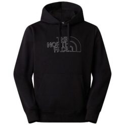 Bluza turystyczna męska The North Face M Drew Peak Light Regular Hoodie. Czarne bluzy męskie The North Face, m, bez wzorów, z bawełny, bez kaptura. Za 295.00 zł.