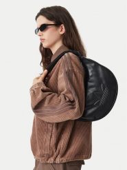 Adidas Torebka Adicolor Half Crescent Bag Metallic Pu KR1546 Czarny. Czarne torebki do ręki damskie Adidas, bez wzorów, ze skóry, bez dodatków. Za 179.99 zł.