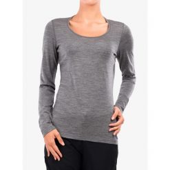 Bluza termoaktywna damska Icebreaker 200 Oasis LS Scoop. Szare bluzy damskie Icebreaker, na zimę, bez wzorów, bez kaptura. Za 282.99 zł.