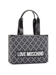 LOVE MOSCHINO Torebka JC4076PP1BLL100A Czarny. Czarne torebki do ręki damskie Love Moschino, bez wzorów, z materiału, bez dodatków. Za 839.99 zł.
