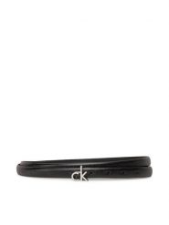 Calvin Klein Pasek Ck Buckle Skinny Belt 1.5_Mono K60K612933 Czarny. Czarne paski damskie Calvin Klein, bez wzorów. Za 219.99 zł.