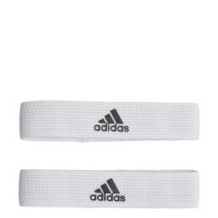 Taśmy podtrzymujące getry. Białe legginsy sportowe męskie Adidas, s, bez wzorów, z materiału, do piłki nożnej. Za 34.95 zł.