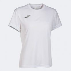 Koszulka do tenisa damska Joma Montreal. Białe t-shirty damskie Joma, xl, bez wzorów, z materiału, bez kołnierzyka. Za 103.05 zł.