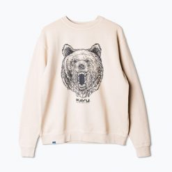 Bluza polarowa męska KAVU Core Crew. Brązowe bluzy męskie KAVU, m, bez wzorów, z polaru, bez kaptura. Za 279.99 zł.