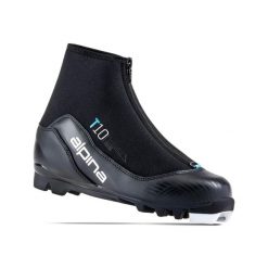 Buty do narciarstwa biegowego Alpina T10 EVE. Czarne obuwie sportowe damskie Alpina, bez wzorów, narciarskie. Za 490.00 zł.