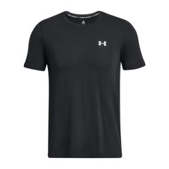 Koszulka Under Armour Vanish Seamless. Czarne koszulki sportowe męskie Under Armour, bez wzorów, bez kołnierzyka, bez ramiączek, na fitness i siłownię. W wyprzedaży za 199.65 zł.