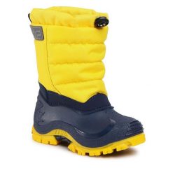 Śniegowce CMP. Żółte buty zimowe chłopięce CMP, bez zapięcia. Za 179.99 zł.