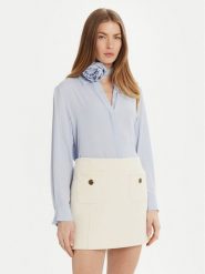 Marella Koszula Inaco 2513111161 Niebieski Regular Fit. Niebieskie bluzki damskie Marella, bez wzorów, z jedwabiu, biznesowe, bez kołnierzyka, bez ramiączek. Za 549.99 zł.