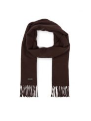 BOSS Szalik Naster 50517218 Brązowy ciemny. Brązowe rękawiczki męskie Boss, bez wzorów, z wełny. Za 349.99 zł.