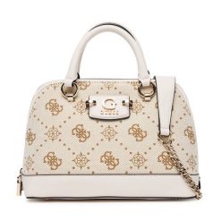 Torebka Guess. Brązowe torebki do ręki damskie Guess, z aplikacjami, klasyczne, bez dodatków. Za 449.99 zł.