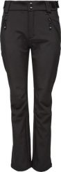 Damskie spodnie softshell Loap Luslana czarne. Czarne spodnie materiałowe damskie Scarpa, l, bez wzorów, z elastanu, do biegania. Za 190.19 zł.