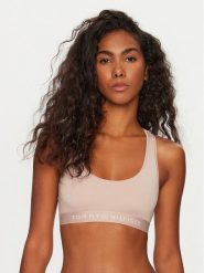 Tommy Hilfiger Biustonosz top UW0UW05498 Beżowy. Brązowe biustonosze Tommy Hilfiger, bez wzorów, z syntetyku. Za 109.99 zł.