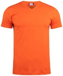 Clique Basic-T V-neck T-shirt z dekoltem V dopasowany krój. Brązowe t-shirty męskie CLIQUE, xl, bez wzorów, z bawełny, bez kołnierzyka. Za 83.11 zł.