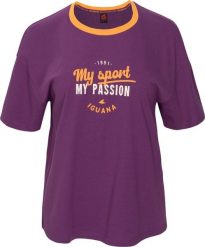 Iguana Damska koszulka z krótkim rękawem Iguana JAXY W purple passion rozmiar XS. Fioletowe t-shirty damskie IGUANA, xs, bez wzorów, bez kołnierzyka. Za 125.04 zł.