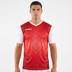 Koszulka Padel NORIMBERGA. Niebieskie koszulki sportowe męskie Legea, m, bez wzorów, z materiału, bez kołnierzyka, bez ramiączek. Za 100.00 zł.
