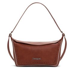 Torebka Desigual. Brązowe torebki do ręki damskie Desigual, bez wzorów, klasyczne, bez dodatków. Za 199.99 zł.