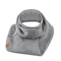 Komin damski zawijany Brødrene k4 j. szary 9940. Szare szaliki i chusty damskie na zimę, bez wzorów, eleganckie. Za 64.90 zł.