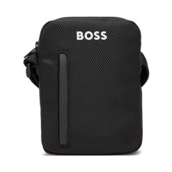 Saszetka BOSS. Czarne saszetki męskie Boss, młodzieżowe, małe. Za 169.99 zł.