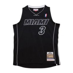 Koszulka NBA Miami Heat Alternate Dwyane Wade 2011/12. Czarne koszulki sportowe męskie Mitchell & Ness, bez wzorów, bez kołnierzyka, bez ramiączek, do koszykówki. Za 1,294.00 zł.