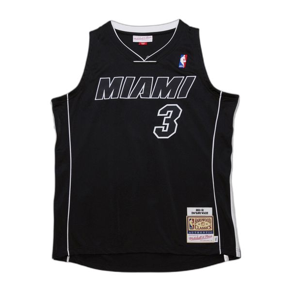 Koszulka NBA Miami Heat Alternate Dwyane Wade 2011/12. Czarne koszulki sportowe męskie Mitchell & Ness, bez wzorów, bez kołnierzyka, bez ramiączek, do koszykówki. Za 1,294.00 zł.