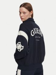 Guess Kurtka bomber V6YL07 K4293 Granatowy Regular Fit. Niebieskie kurtki damskie Guess, xs, z aplikacjami, z syntetyku, bez kaptura. Za 614.99 zł.