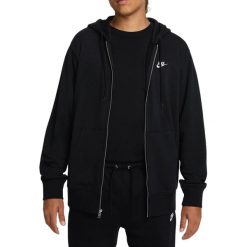 Bluza z Kapturem I Suwakiem Na Całej Długości Club Rozmiar S Czarny - FN3884-010. Czarne bluzy sportowe męskie Nike, s, bez wzorów, z materiału, z kapturem, na fitness i siłownię. Za 376.30 zł.
