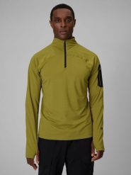 4F Bluza trekkingowa regular bez kaptura męska - zielona XL. Zielone bluzy męskie 4f, l, bez wzorów, bez kaptura. Za 179.99 zł.