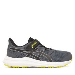 Sneakersy Asics. Szare trampki i tenisówki chłopięce Asics, bez wzorów, bez zapięcia. Za 159.99 zł.